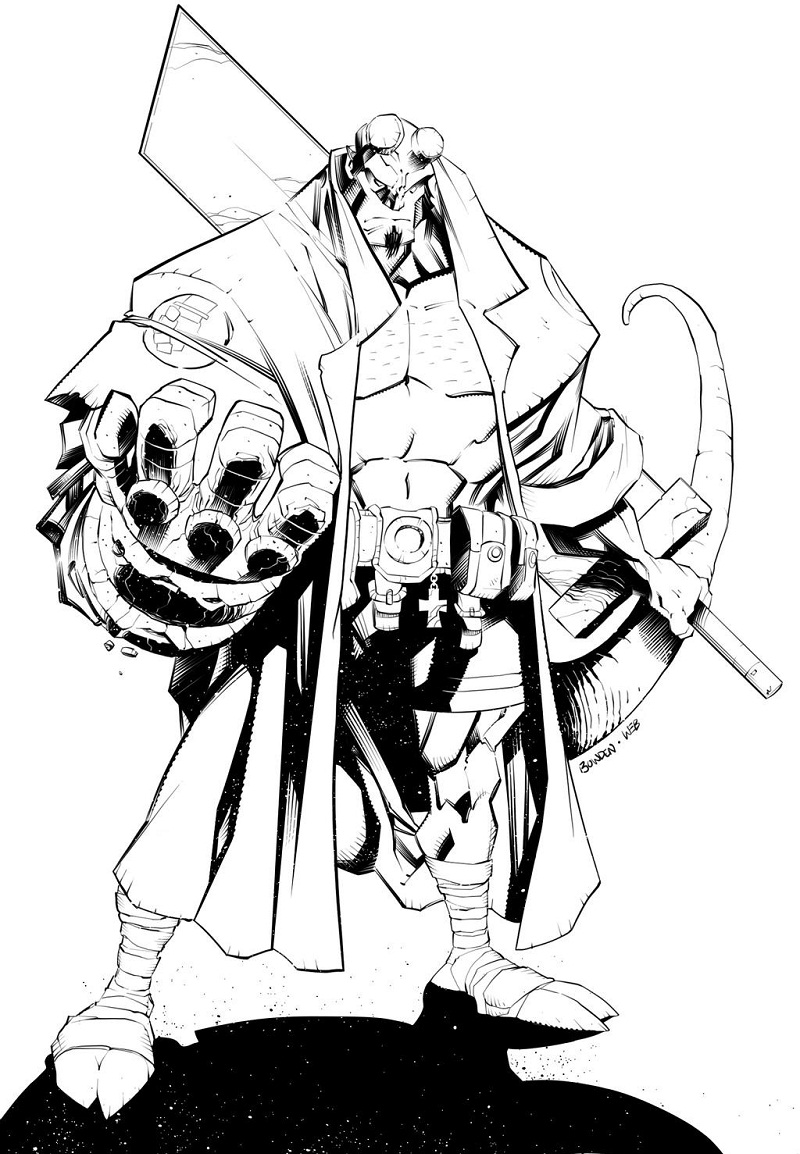Top 20 Printable Hellboy Coloring Pages - Online Coloring Pages