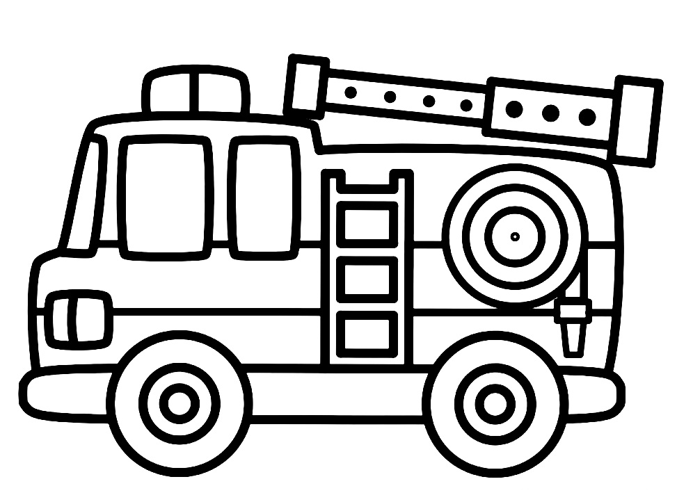 Top 20 Printable Fire Truck Coloring Pages Online