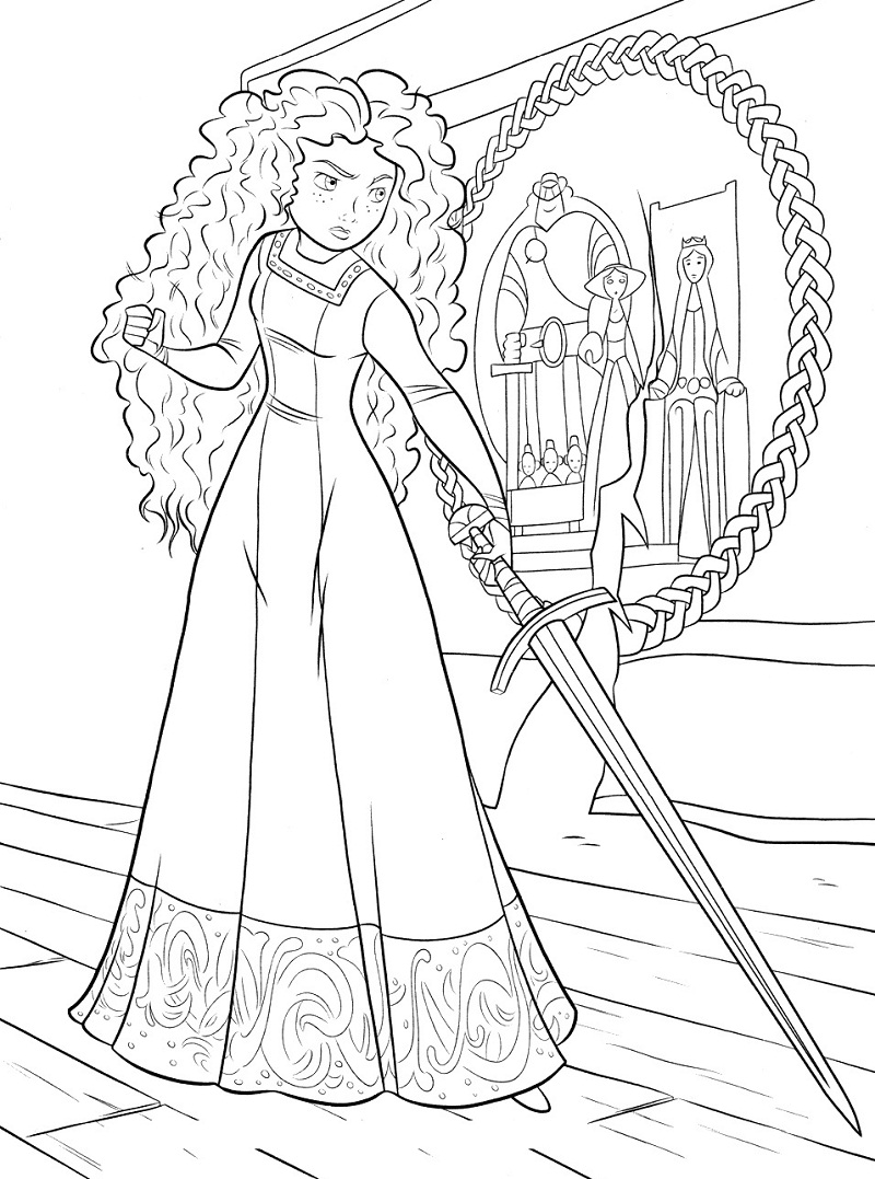 Top 20 Printable Merida Coloring Pages - Online Coloring Pages