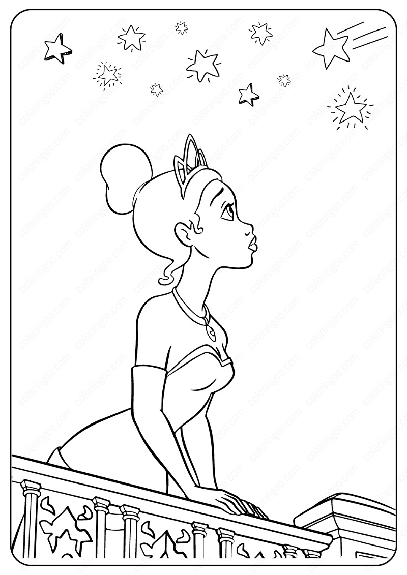 Disney Princess Tiana Printable Coloring Pages Disney - vrogue.co