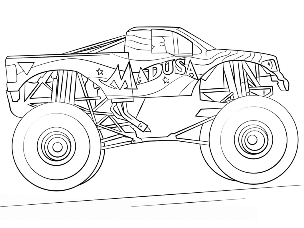 Top 20 Printable Monster Truck Coloring Pages - Online Coloring Pages