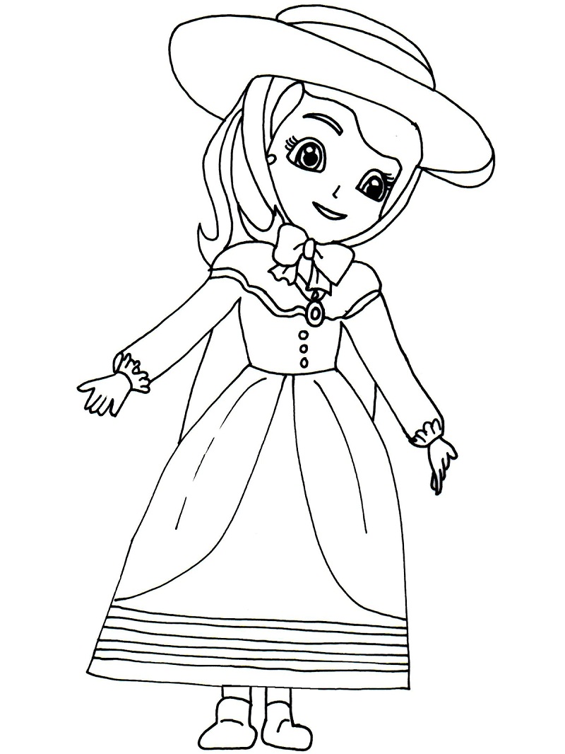 New Sofia Coloring Pages Online for Kids
