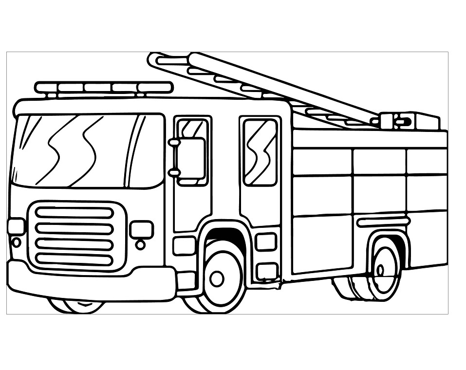 fire truck coloring sheet firetruck printable onlinecoloringpages template children