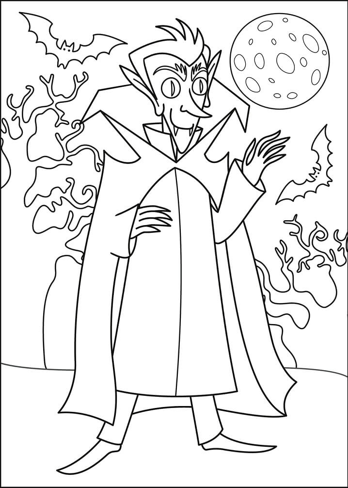 Top 20 Printable Halloween Vampire Coloring Pages - Online Coloring Pages