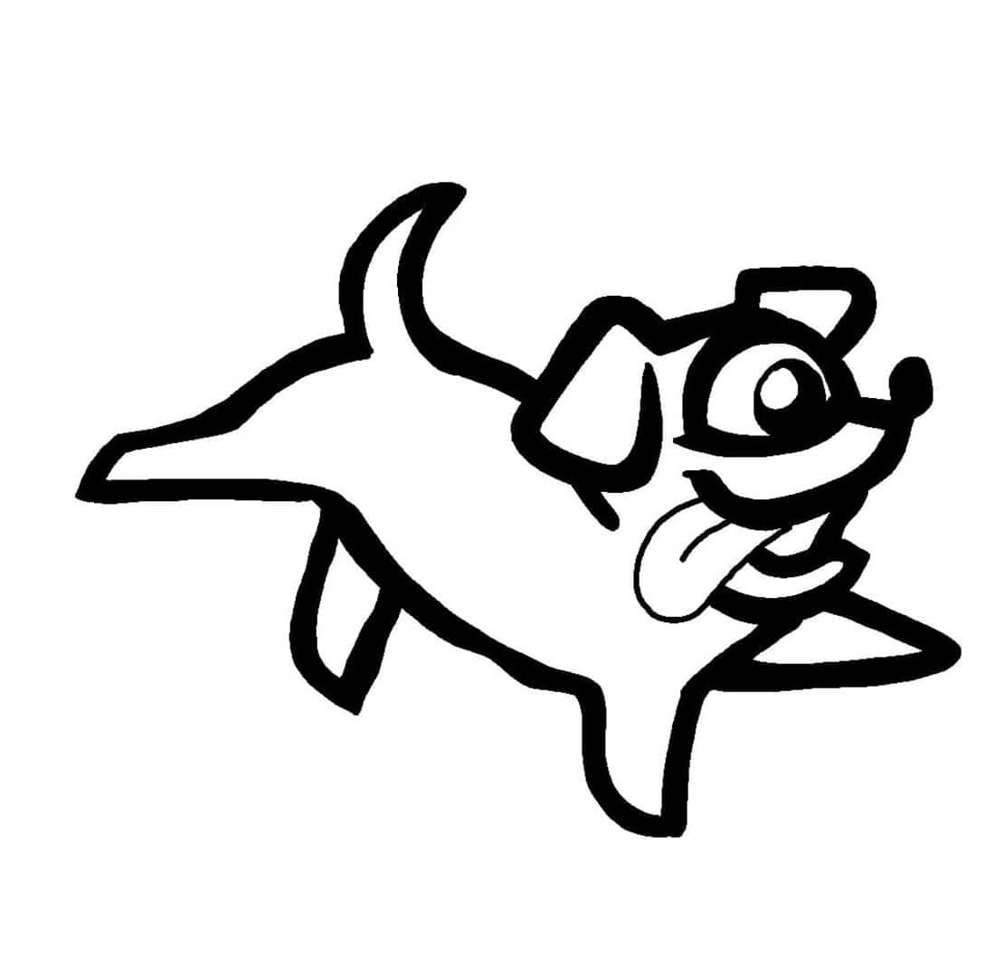 Among Us Dog - Online Coloring Pages