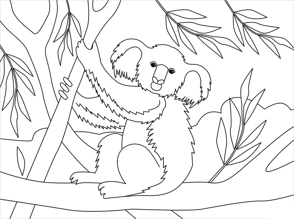 Top 40 Printable Koala Coloring Pages - Online Coloring Pages