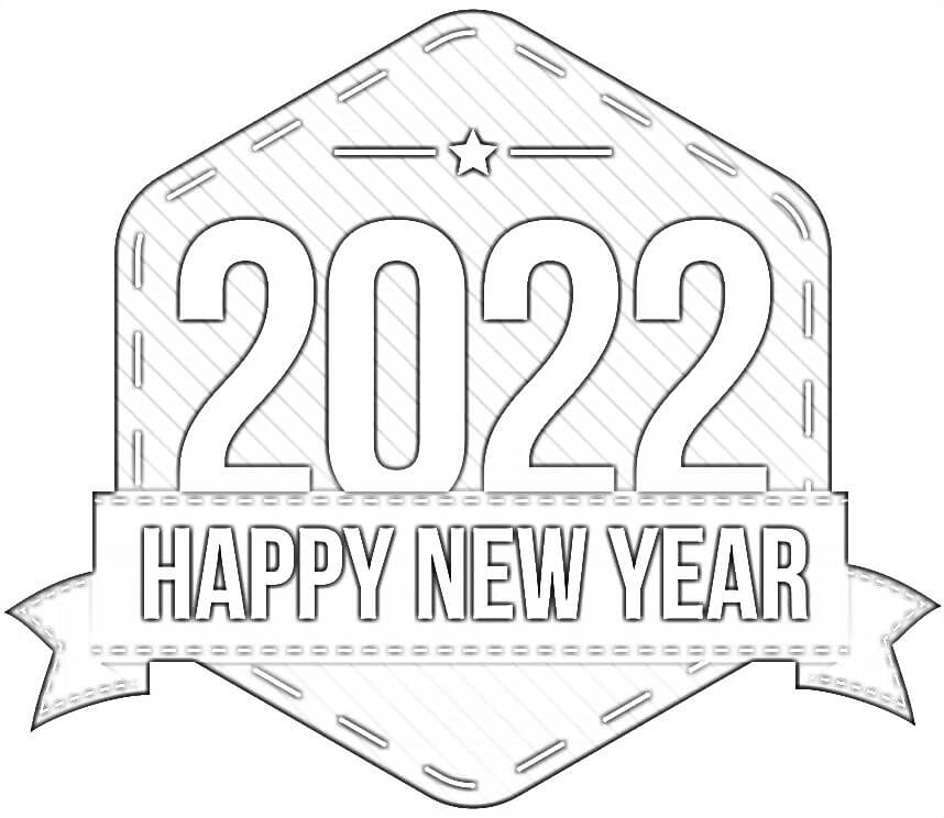 Top 10 Printable Happy New Year 2022 Coloring Pages