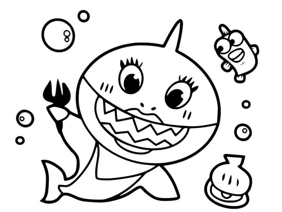 Top 30 Printable Baby Shark Coloring Pages - Online Coloring Pages
