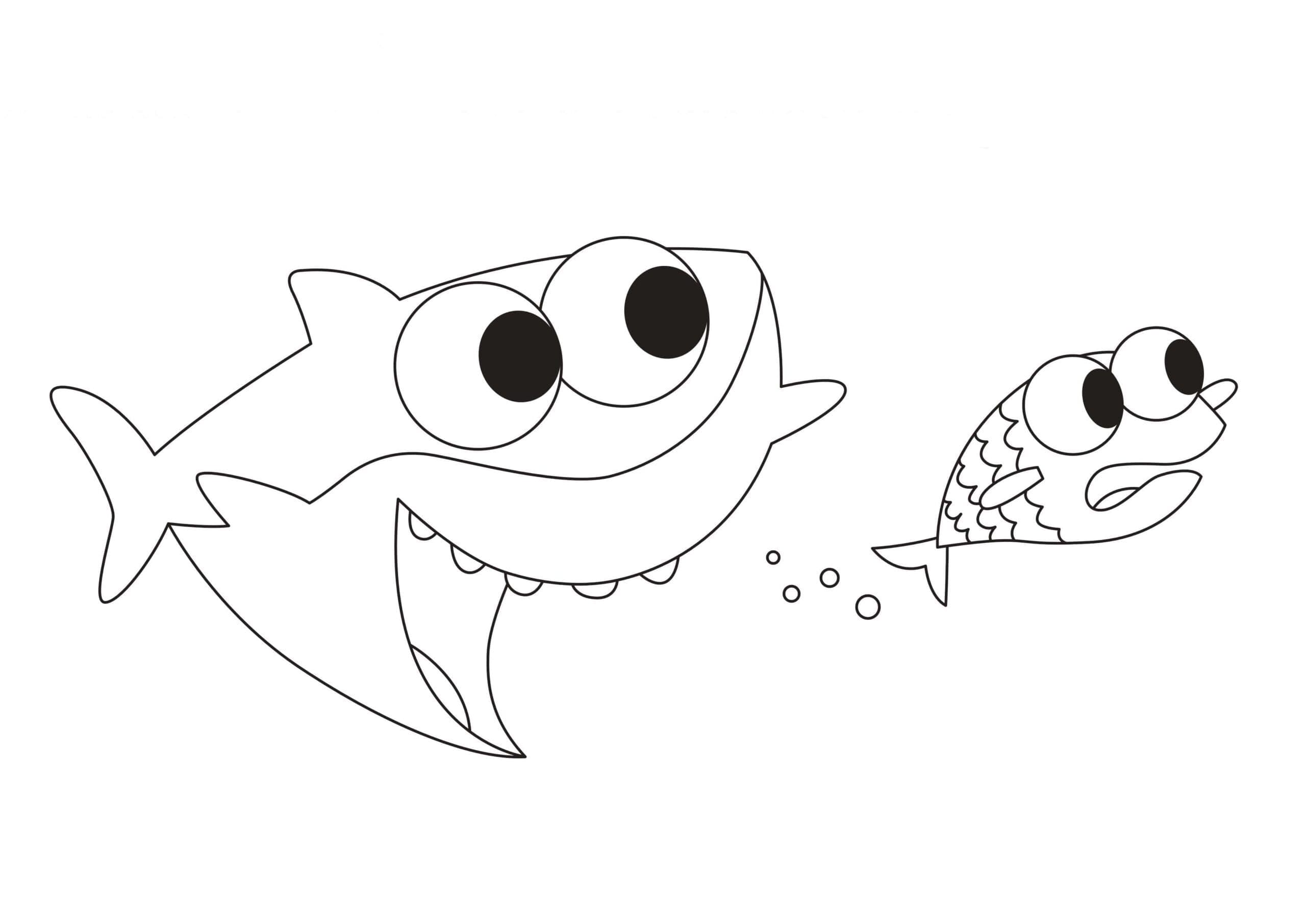 baby shark coloring pages