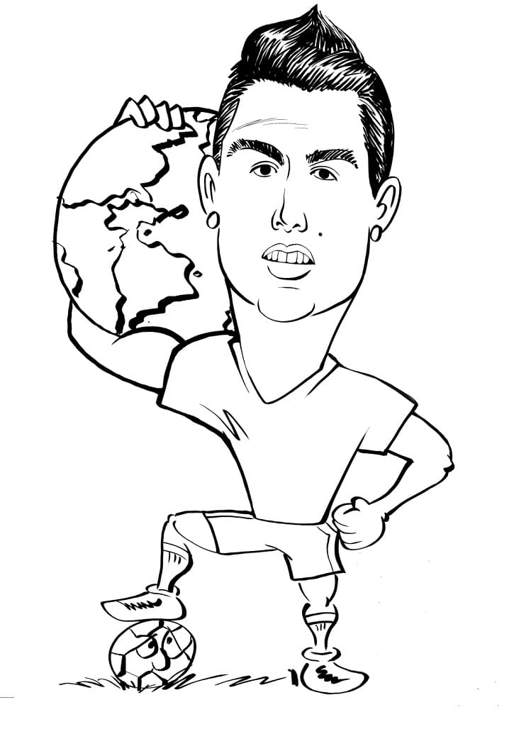 Cristiano Ronaldo Printable Coloring Pages