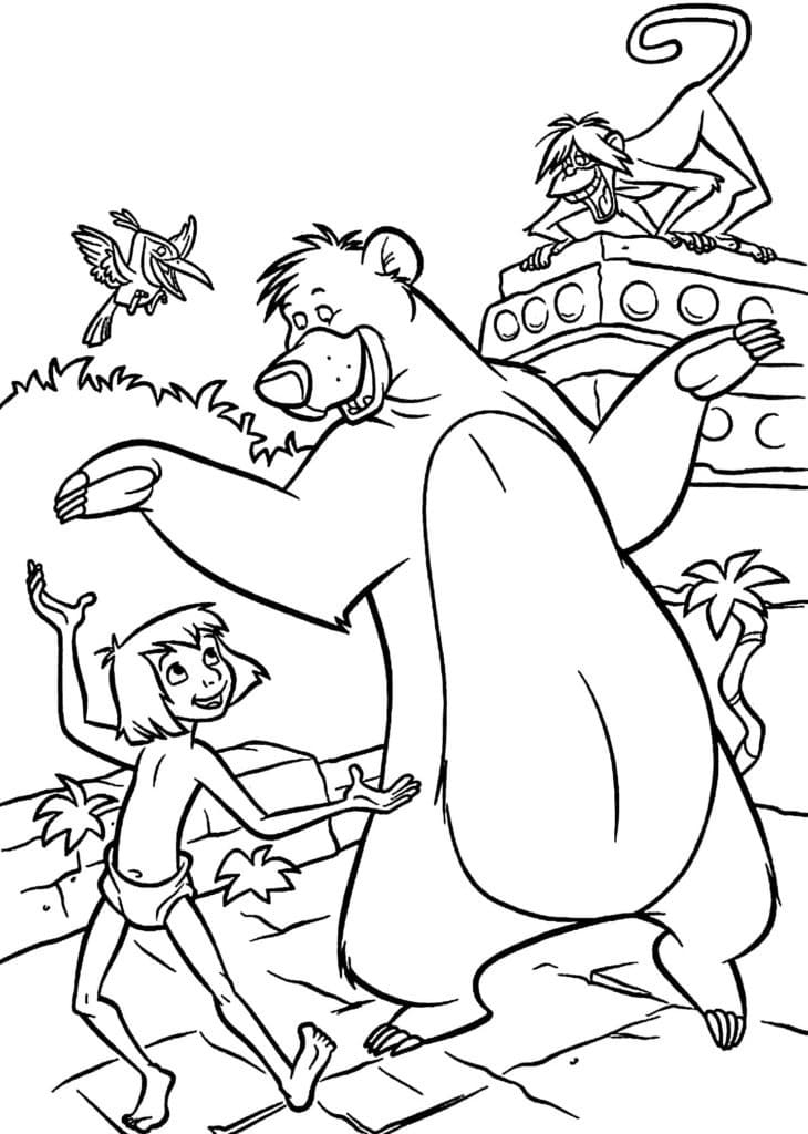 Top 50 Printable The Jungle Book Coloring Pages