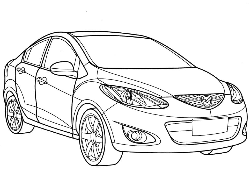 Top 30 Printable Mazda Coloring Pages - Online Coloring Pages