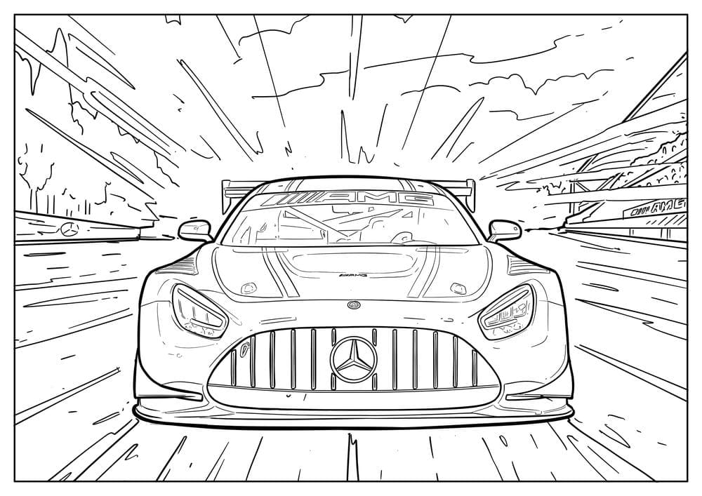 Top 30 Printable Mercedes Coloring Pages