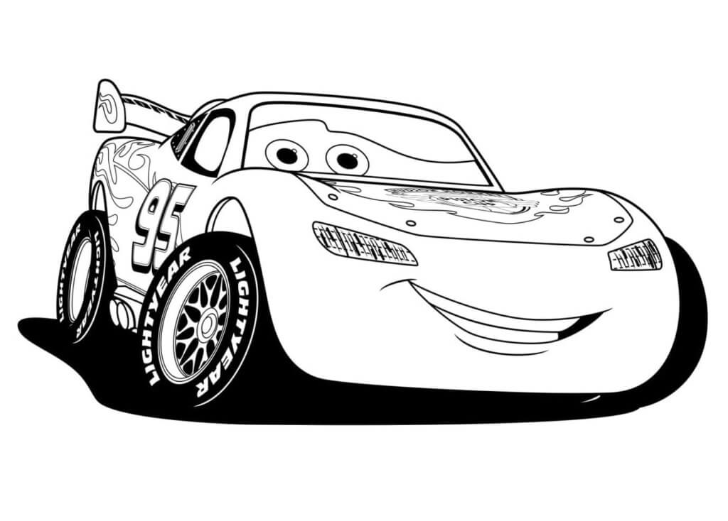 Top 50 Printable Lightning Mcqueen Coloring Pages