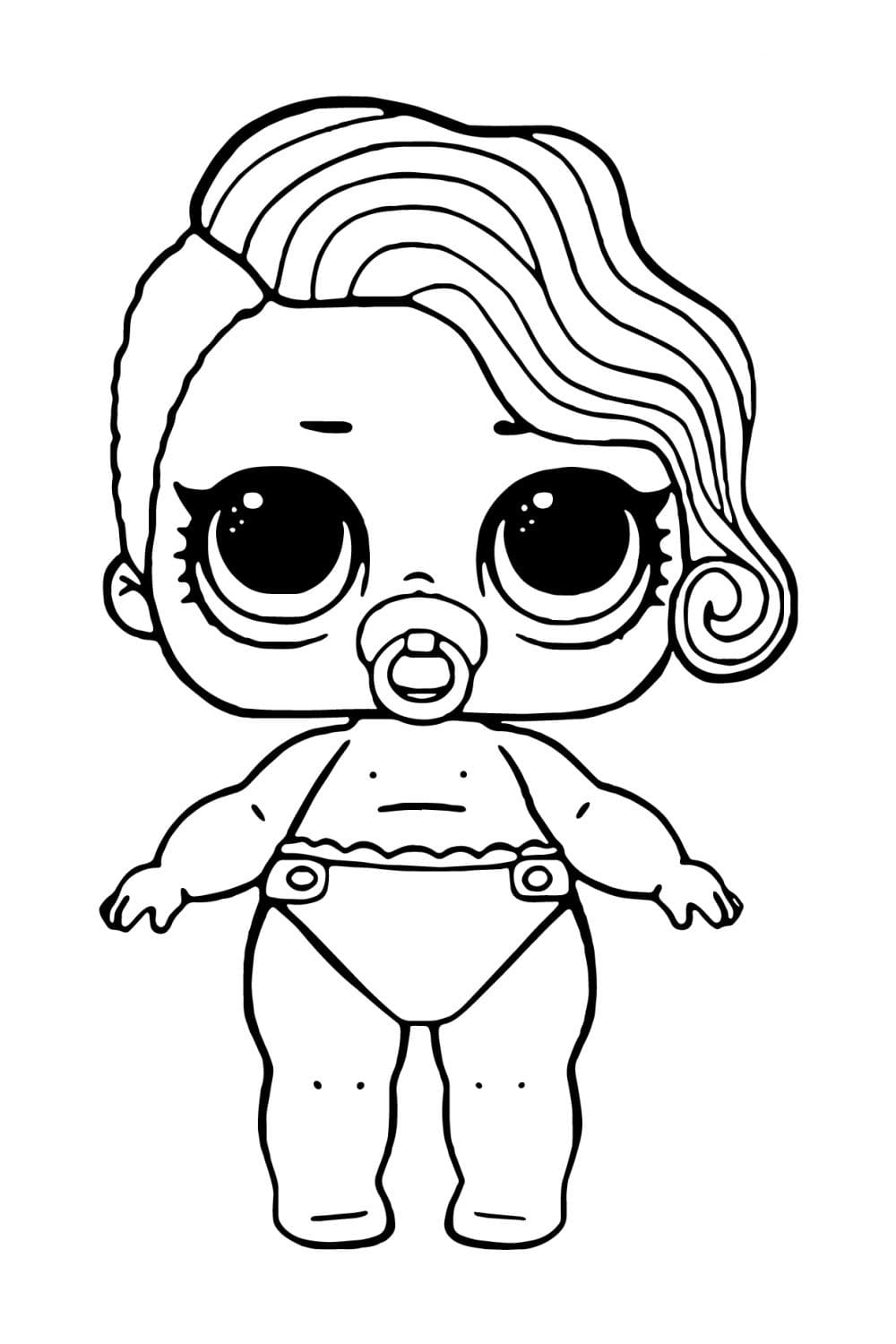 Top 30 Printable LOL Baby Coloring Pages - Online Coloring Pages