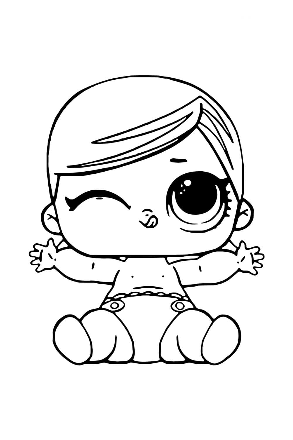 Top 30 Printable LOL Baby Coloring Pages