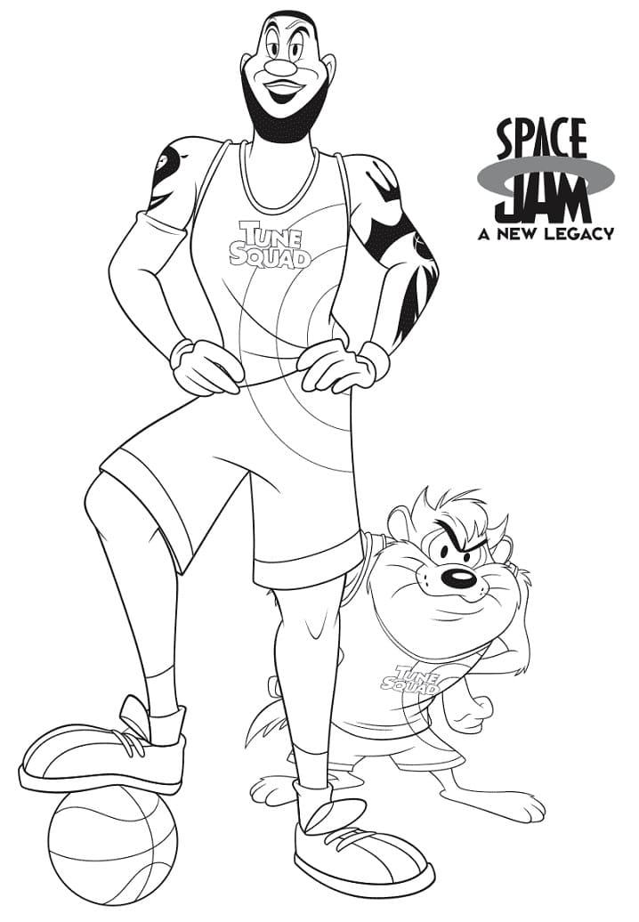 Top 20 Printable Space Jam Coloring Pages