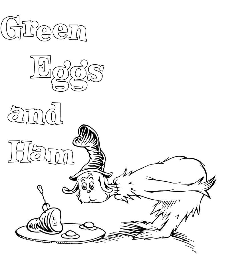Top 20 Printable Green Eggs And Ham Coloring Pages Online Coloring Pages