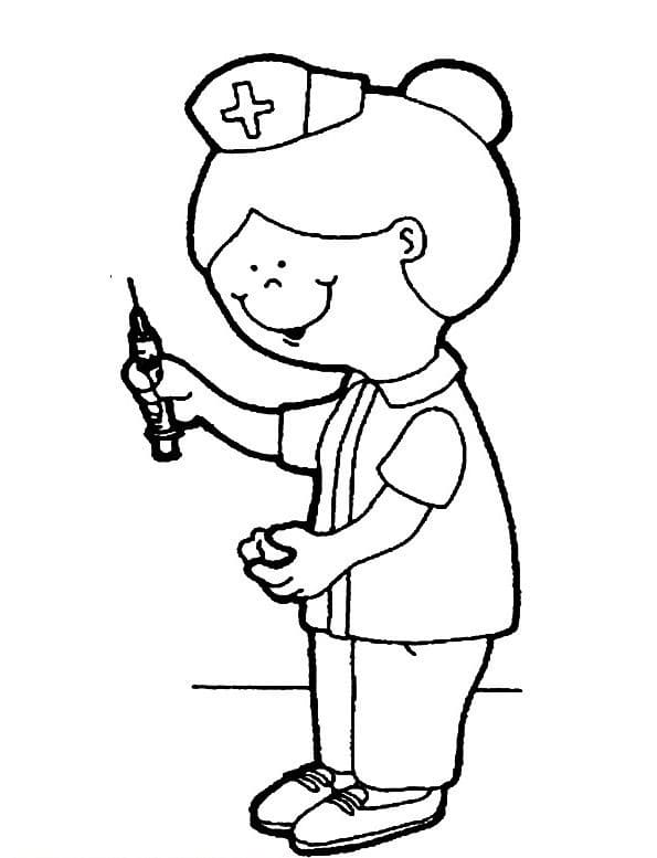 Download Top 30 Printable Nurse Coloring Pages - Online Coloring Pages