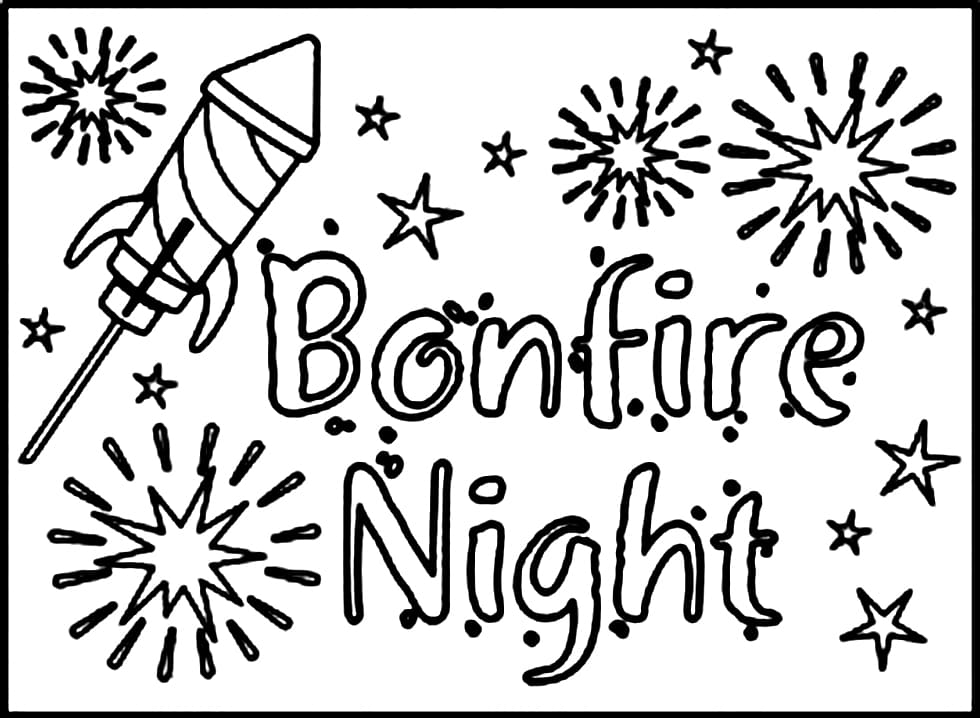 Top 20 Printable Guy Fawkes Night Coloring Pages