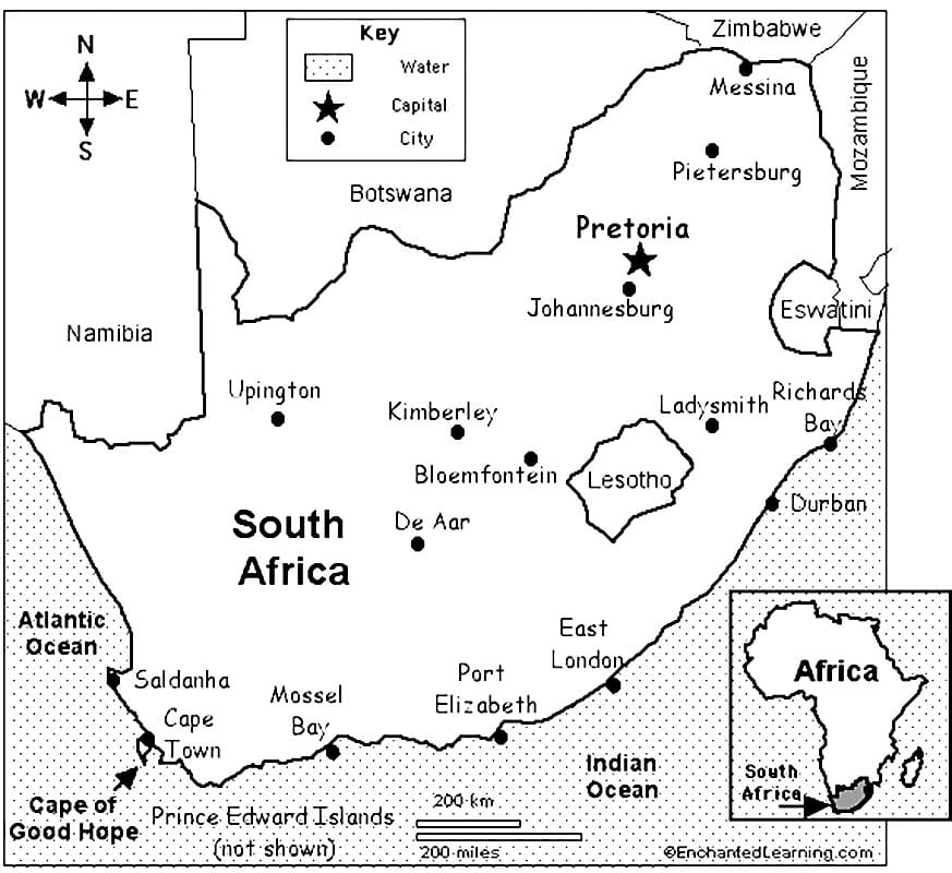 Top 28 Printable South Africa Coloring Pages