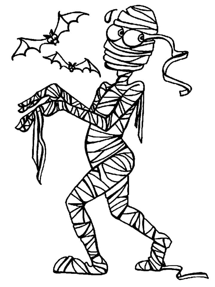 Top 20 Printable Mummy Coloring Pages