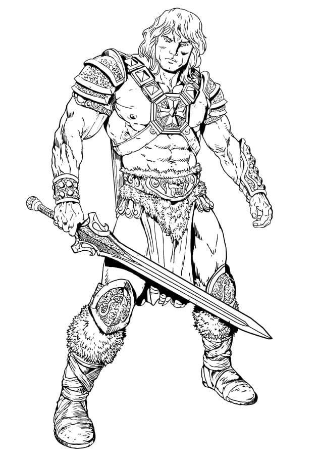 He-Man Coloring Pages are a good way for kids to develop their habit of col...
