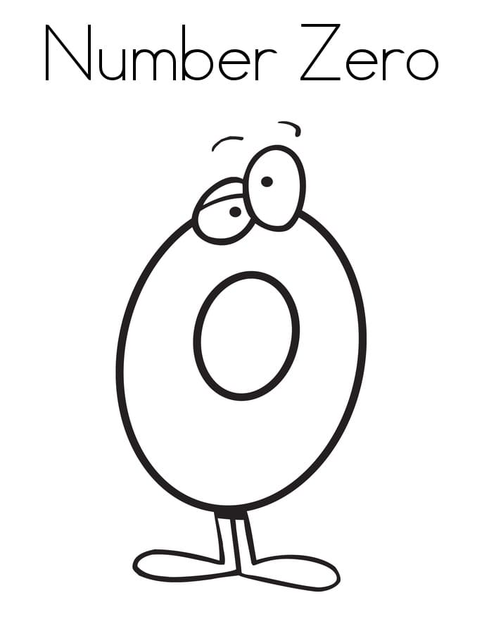 Top 16 Printable Number 0 Coloring Pages