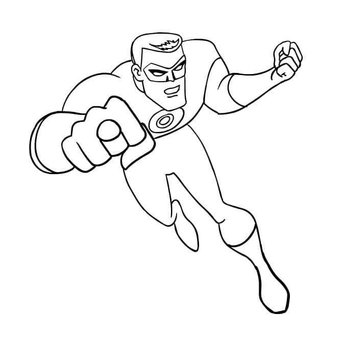 Top 50 Printable Green Lantern Coloring Pages