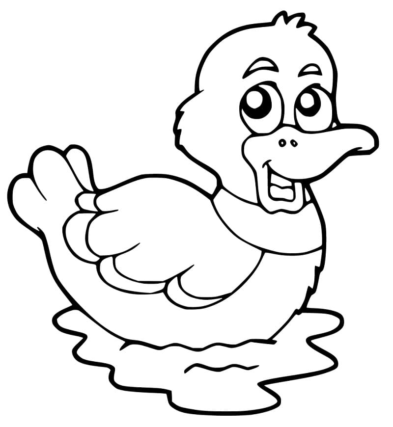 Top 28 Printable Duckling Coloring Pages