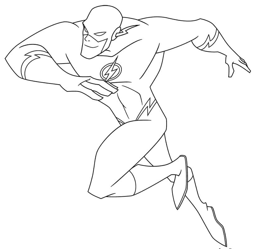 Top 40 Printable The Flash Coloring Pages