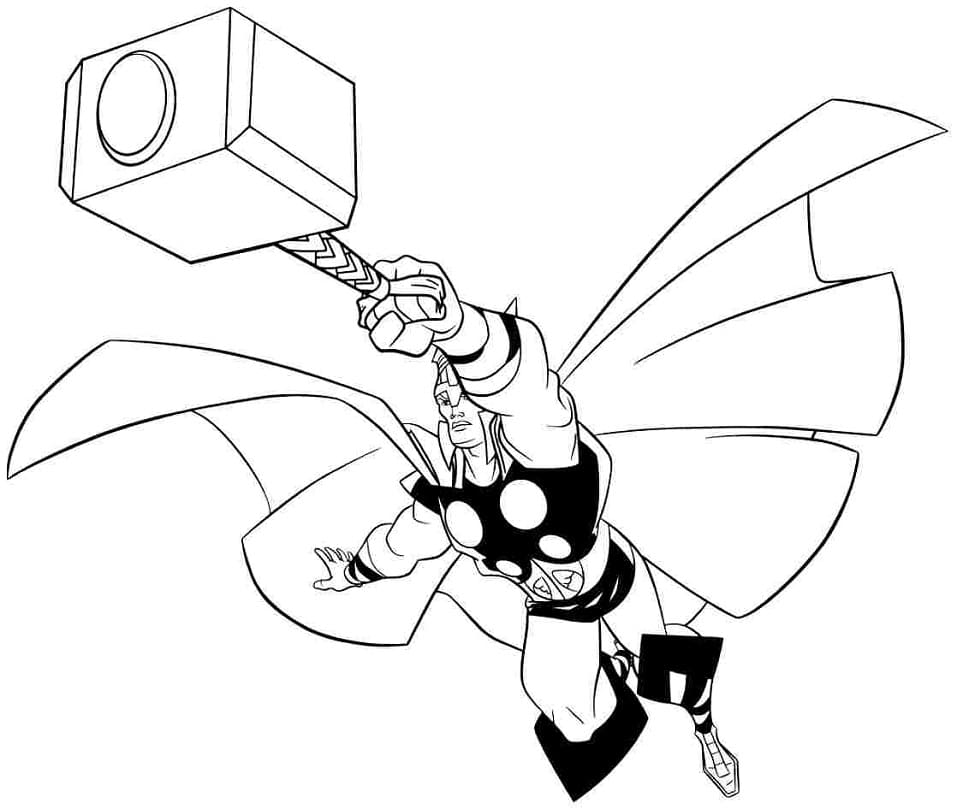 Top 37 Printable Thor Coloring Pages