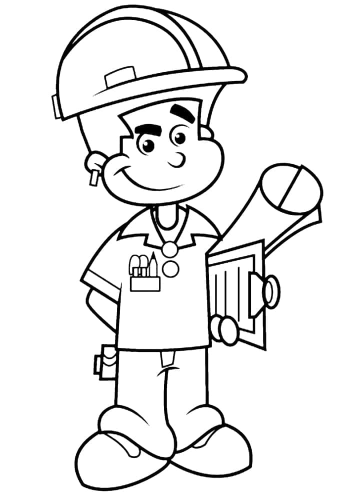 Top 30 Printable Engineer Coloring Pages