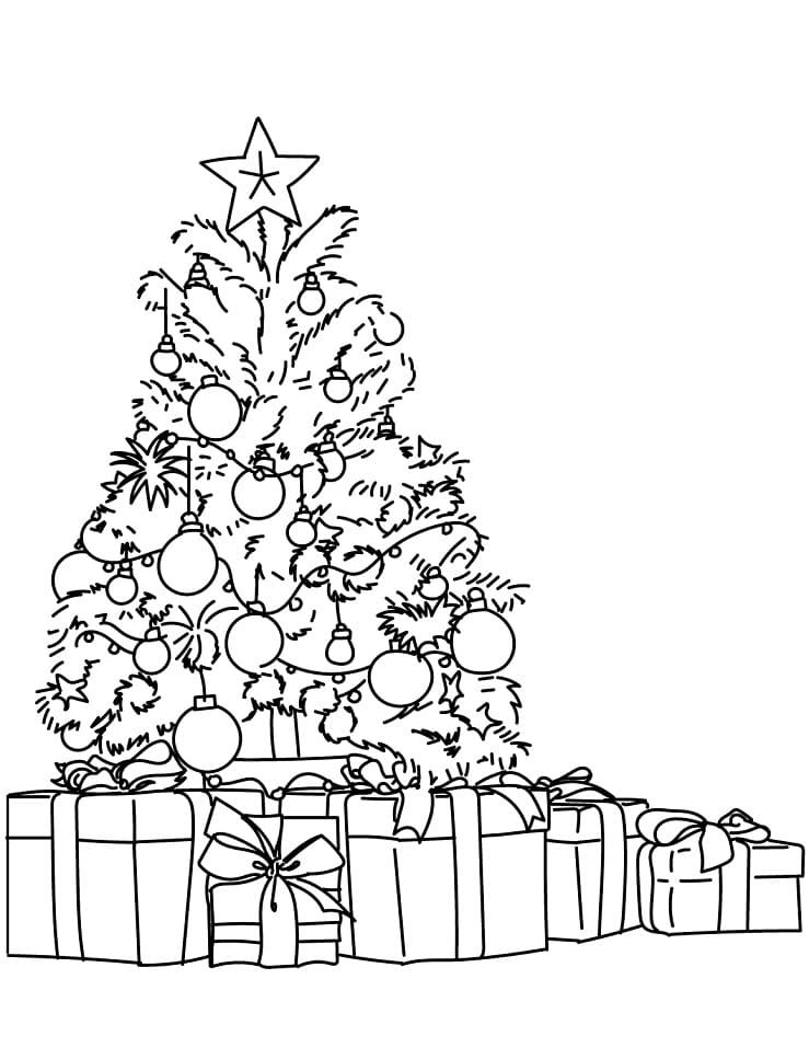 Top 20 Printable Christmas Tree Coloring Pages