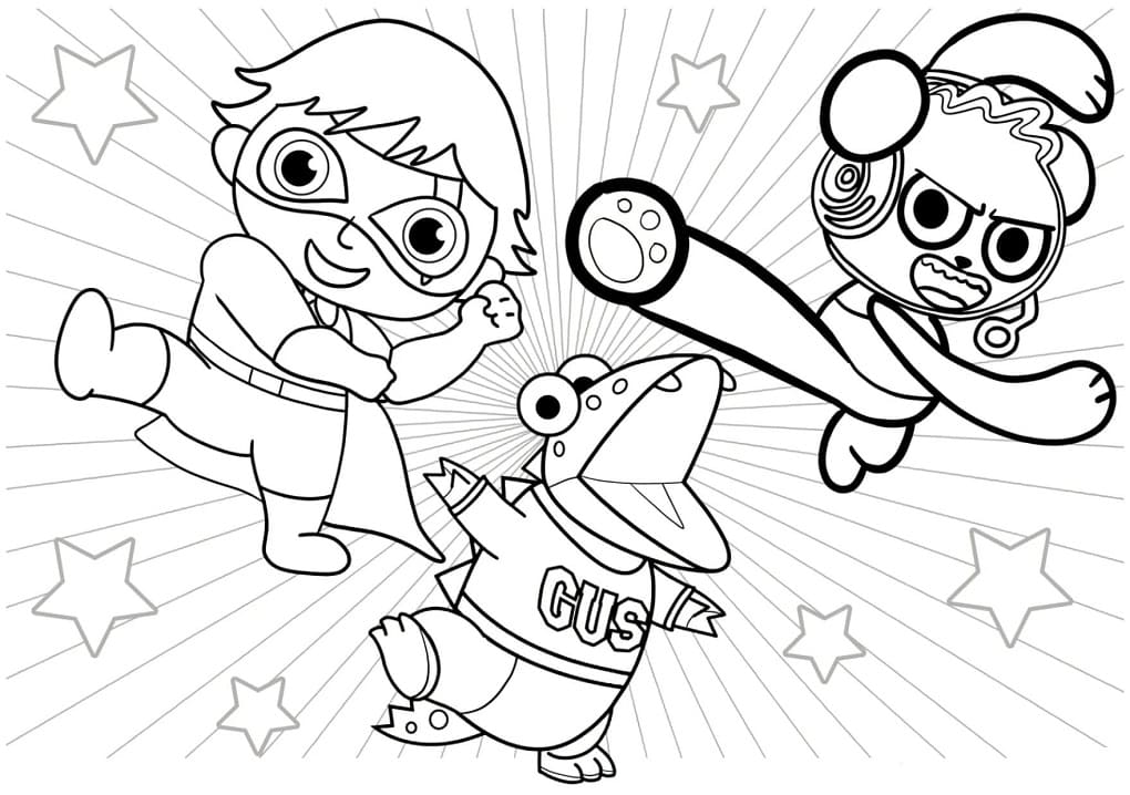 Top 40 Printable Ryan’s World Coloring Pages
