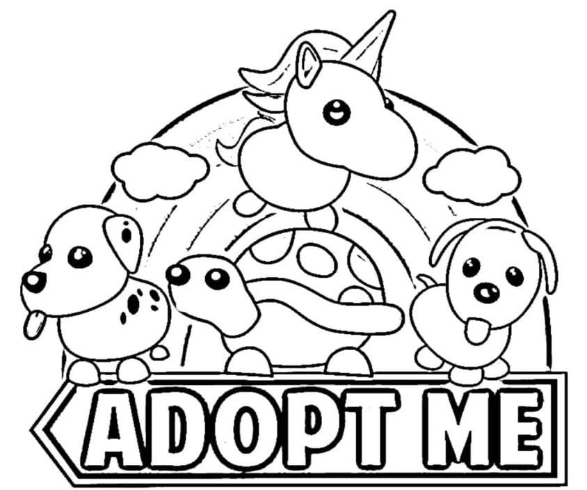 Top 60 Printable Adopt Me Coloring Pages