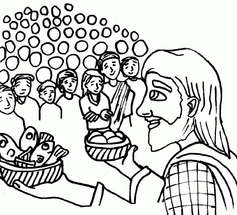 Top 28 Printable Feeding 5000 Coloring Pages