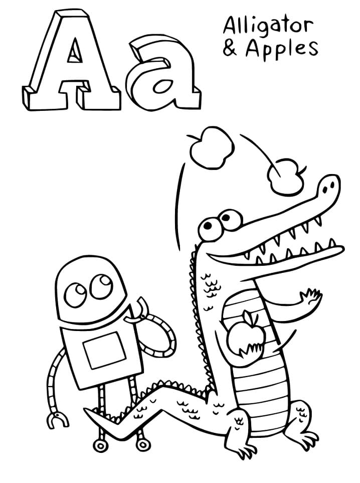 Top 26 Printable StoryBots Alphabet Coloring Pages