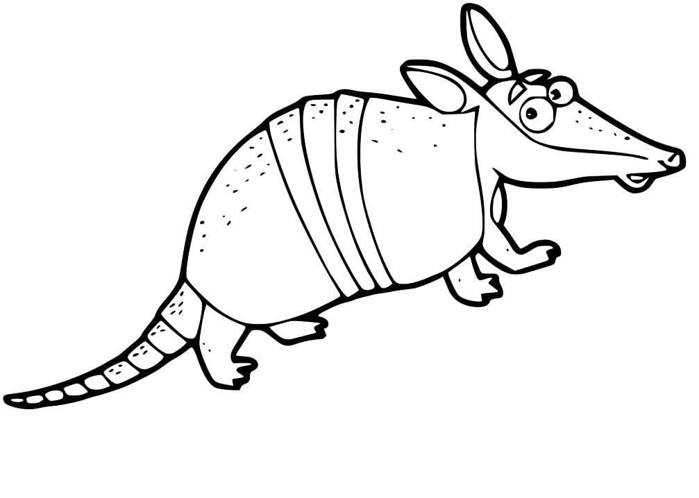 Top 48 Printable Armadillo Coloring Pages