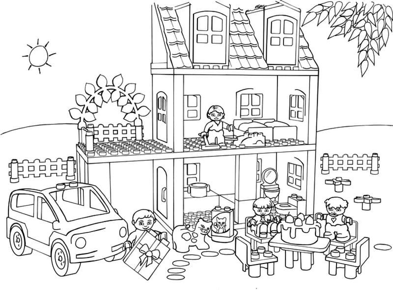 Top 30 Printable Lego Duplo Coloring Pages