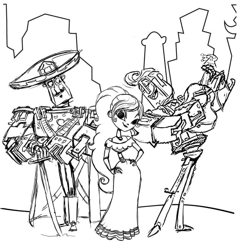 Top 31 Printable The Book of Life Coloring Pages
