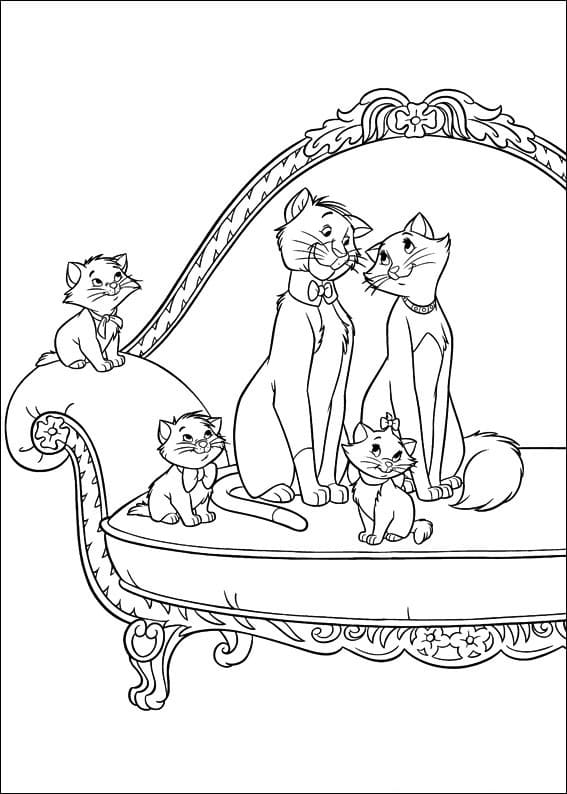 Top 28 Printable The Aristocats Coloring Pages