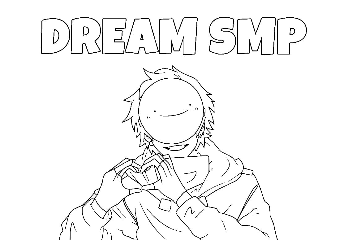Top 14 Printable Dream SMP Coloring Pages