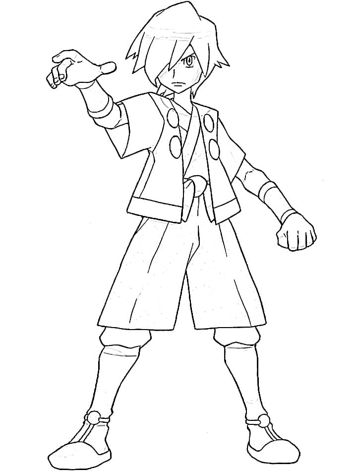 Top 26 Printable Pokemon Gym Leaders Coloring Pages - Online Coloring Pages