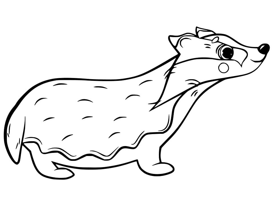 Top 48 Printable Badger Coloring Pages