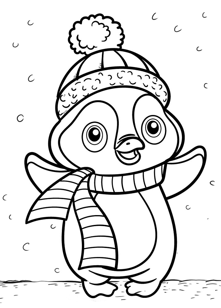 Top 30 Printable Penguin Coloring Pages
