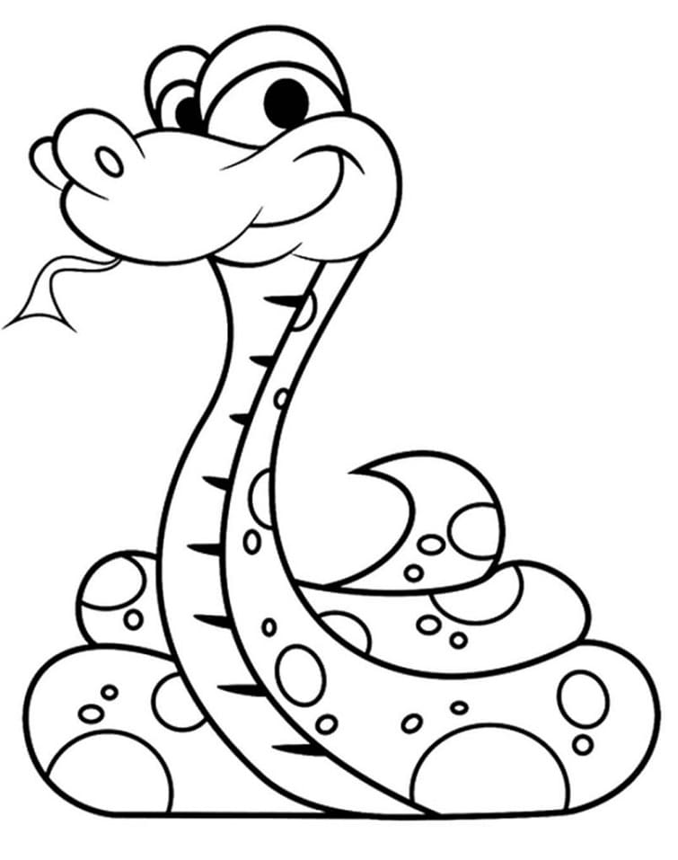 Top 30 Printable Snake Coloring Pages