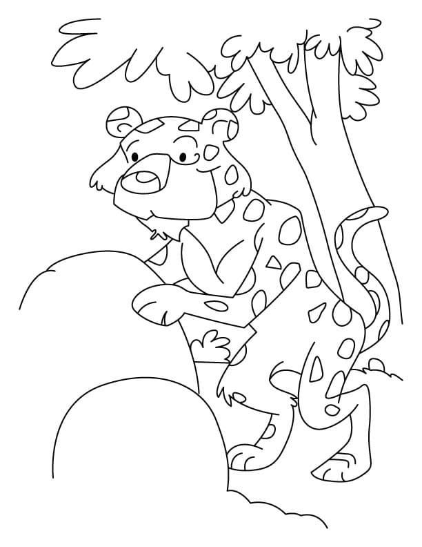 Top 39 Printable Leopard Coloring Pages