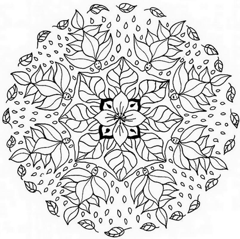 Top 80 Printable Flower Mandala Coloring Pages