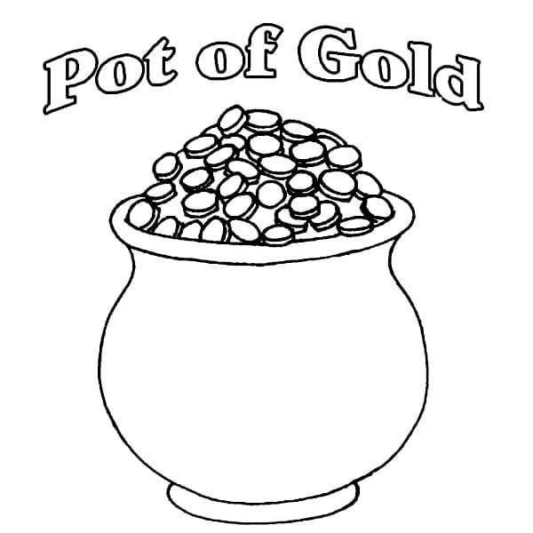 Top 27 Printable Pot of Gold Coloring Pages
